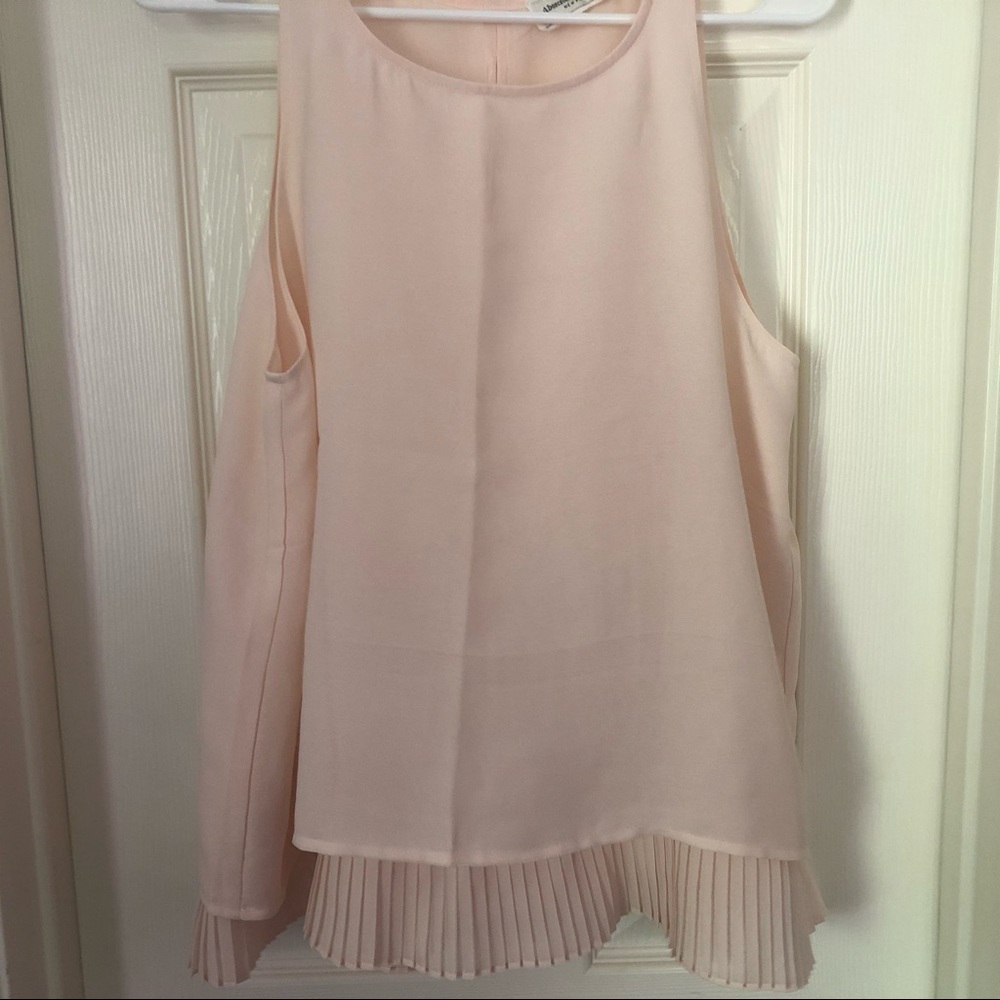 Pink sleeveless top